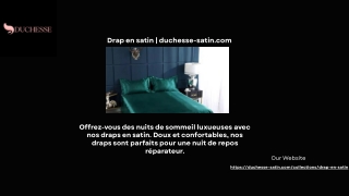 Drap en satin | duchesse-satin.com