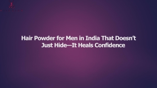 Best Hair Powder for Men with WildGlow