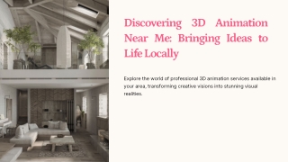 3d Animation Near Me