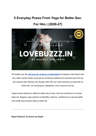 Sex Yoga_ 5 Postures and Benefits for a Better Sex Life