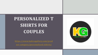 Personalized T shirts for Couples