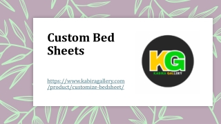 Custom Bed Sheets