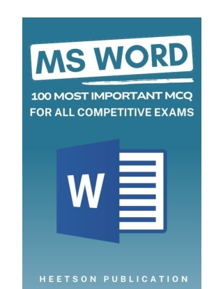 MS Word MCQ (Microsoft Word Qestion)