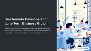 Hire Remote Developers for Long-Term Business Growth