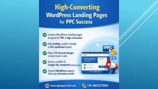 High Converting WordPress Landing Page Design for PPC | WpExperts24x7