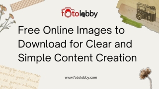 Free Online Images to Download for Clear and Simple Content Creation