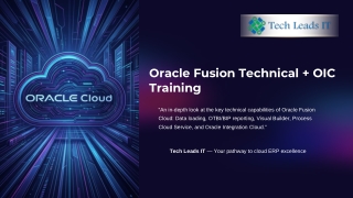 Oracle Fusion Technical Online Training