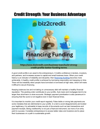 Credit Strength_ Your Business Advantage
