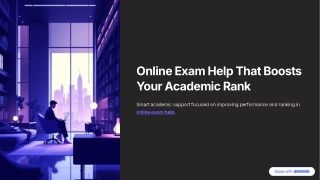 Online Exam Help That Boosts Your Academic Rank