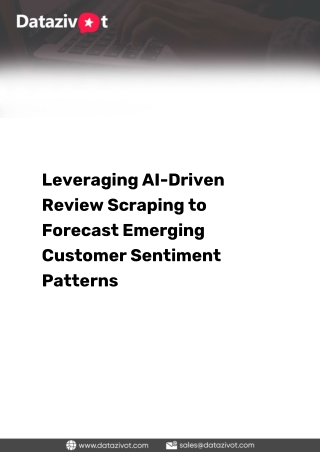 Uncovering Patterns via Ai-Driven Review Scraping Methods