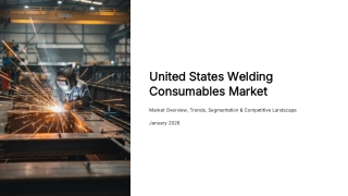 United States Welding Consumables Market – Growth Insights & Outlook To 2034