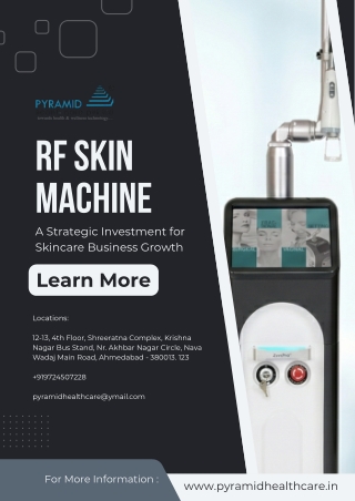 RF Skin Machine by Pyramid Healthcare for Professional Use