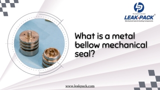What is a metal bellow mechanical seal?