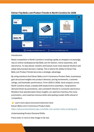 Extract Top Belk.com Product Trends in North Carolina for 2026