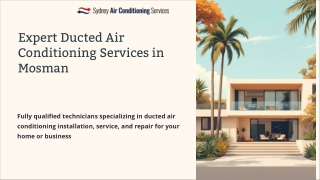 Expert Ducted Air Conditioning Services in Mosman