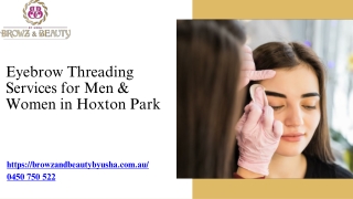 Eyebrow Threading Services for Men & Women in Hoxton Park