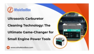 How Ultrasonic Carburetor Cleaning Improves Small Engine Power Tool Performance