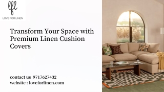 Vlinen Cushion Covers | Premium Linen Comfort & Style