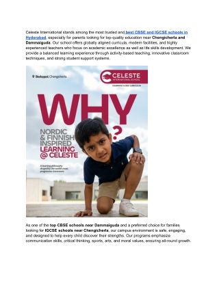 best cbse schools in chengicherla