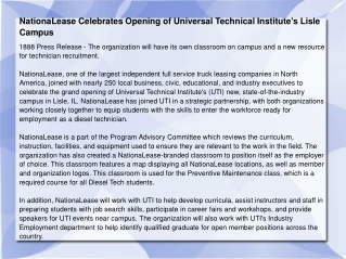 NationaLease Celebrates Opening of Universal