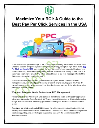 Maximize Your ROI_ A Guide to the Best Pay Per Click Services in the USA