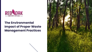 Environmental Impact Of Effective Waste Management Practices Explained