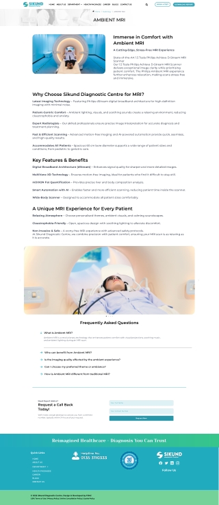 Why Choose Sikund Diagnostic Centre for MRI