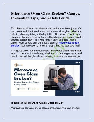 Microwave Oven Glass Broken? Causes, Prevention Tips, and Safety Guide