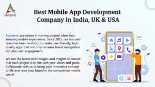 Appsinvo - Best Mobile App Development Company in India, UK & USA