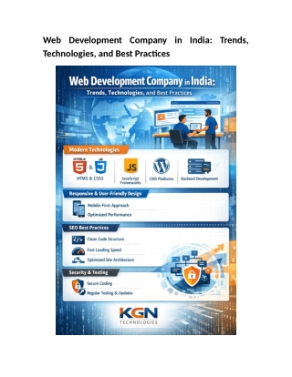 Web Development Company Trends, Technologies, and Best Practices