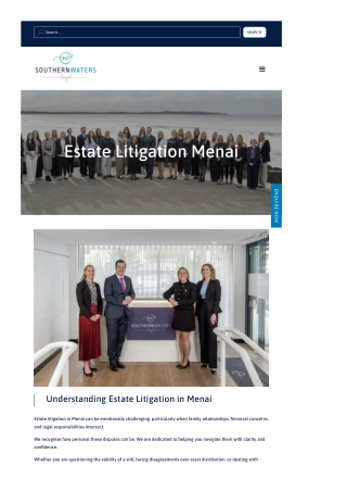 Estate Litigation Menai