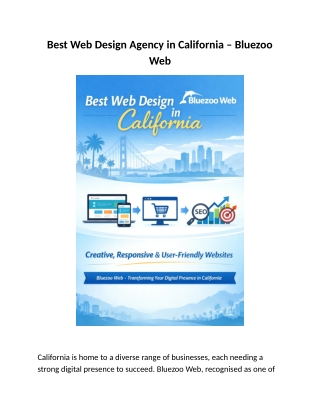 Best Web Design Agency in California | Modern Web Design