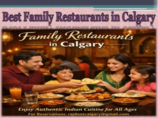 Best Family Restaurants in Calgary