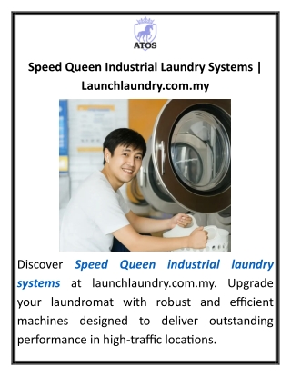 Speed Queen Industrial Laundry Systems Launchlaundry.com.my