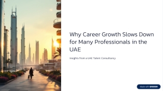 Why Career Growth Slows Down for Many Professionals in the UAE
