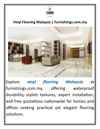 Vinyl Flooring Malaysia Furnishings.com.my