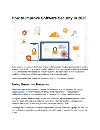 How to Improve Software Security in 2026