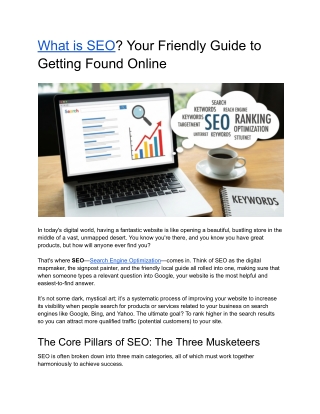 What is SEO? Your Friendly Guide to Getting Found Online
