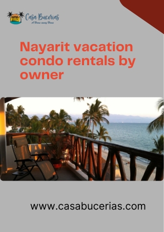 Nayarit vacation condo rentals by owner