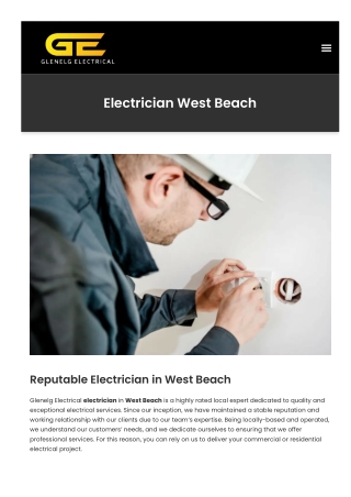 Electrician West Beach
