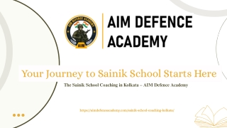 Sainik School Coaching in Kolkata – Your Path to Success