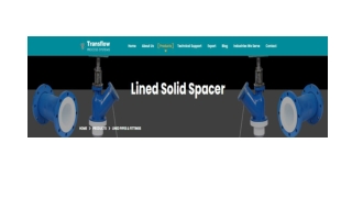 PTFE Lined Solid Spacer for Safe Industrial Piping