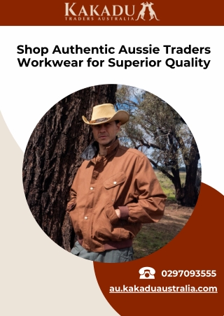 Shop Authentic Aussie Traders Workwear for Superior Quality