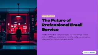 Best Business Email Features for 2026: Security, AI & Custom Domains