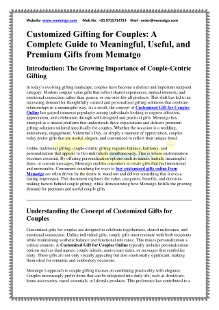 Customized Gifts for Couples Online & Buy Best Couple Gifts  Mematgo