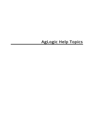 John Deere Aglogic Help Topics Operator’s Manual Instant Download (Publication No. PC21880)