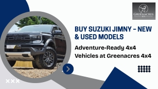 Buy Suzuki Jimny  New & Used Jimny for Sale  Greenacres 4x4