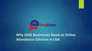 Why 2026 Businesses Need an Online Attendance Solution in USA
