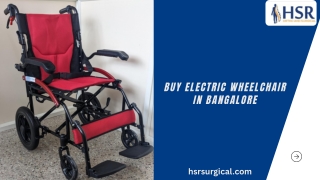 Buy electric wheelchair in Bangalore