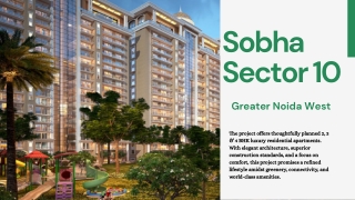 Sobha Sector 10 Noida Extension Ebrochure